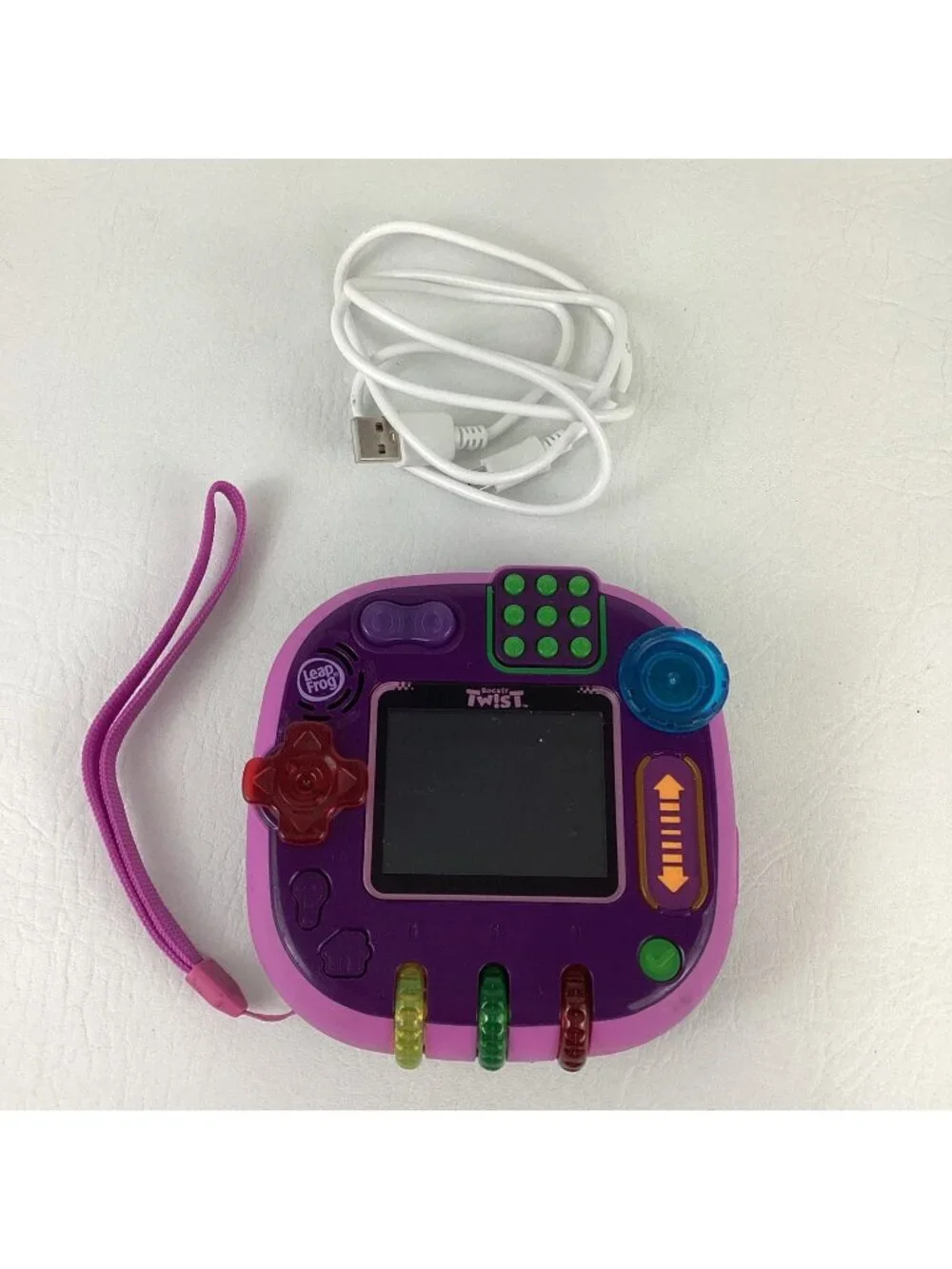 Leap Frog Rock It Twist Handheld Electronic Learning Game System Purple 2019